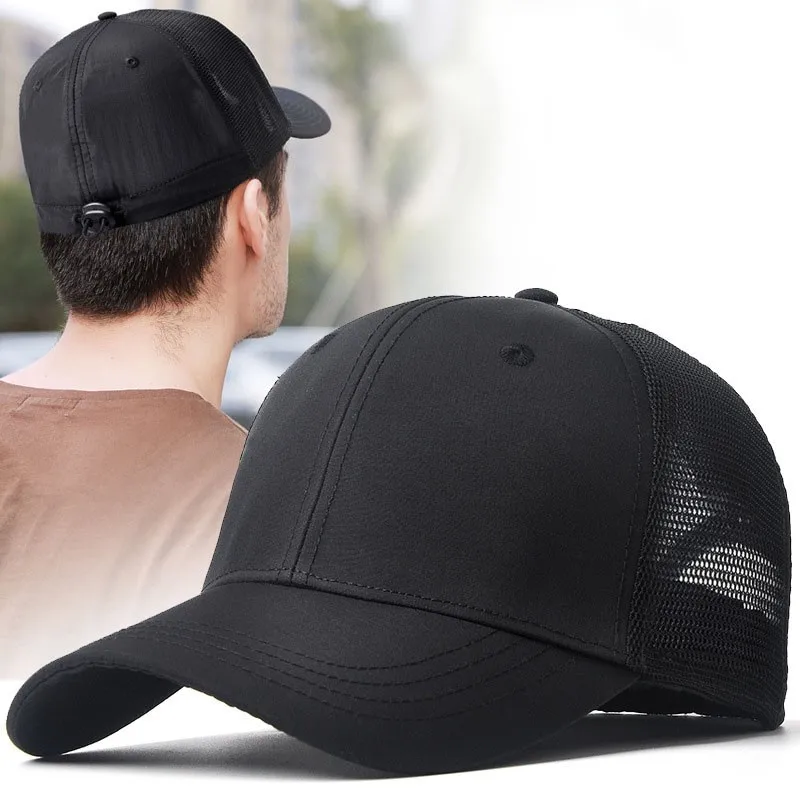 Back Sealing Fitted Baseball Cap For Men Women Quick Drying Breathable