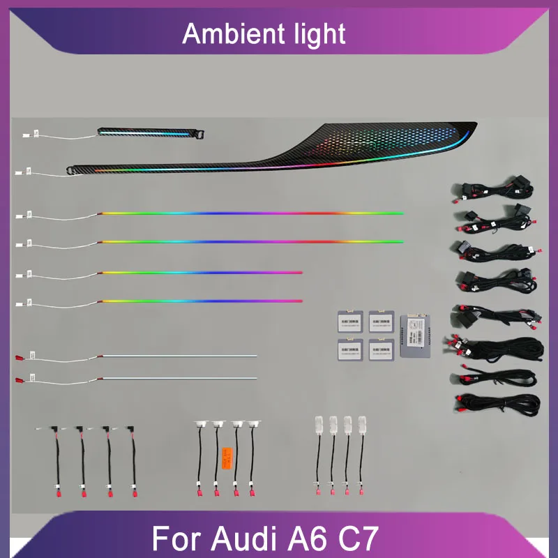 

Center Dashboard Bar Decorative Ambient Light For Audi A6 A6 A7 C7 PA 2012-2018 LED Atmosphere Lamp Luminous Strip