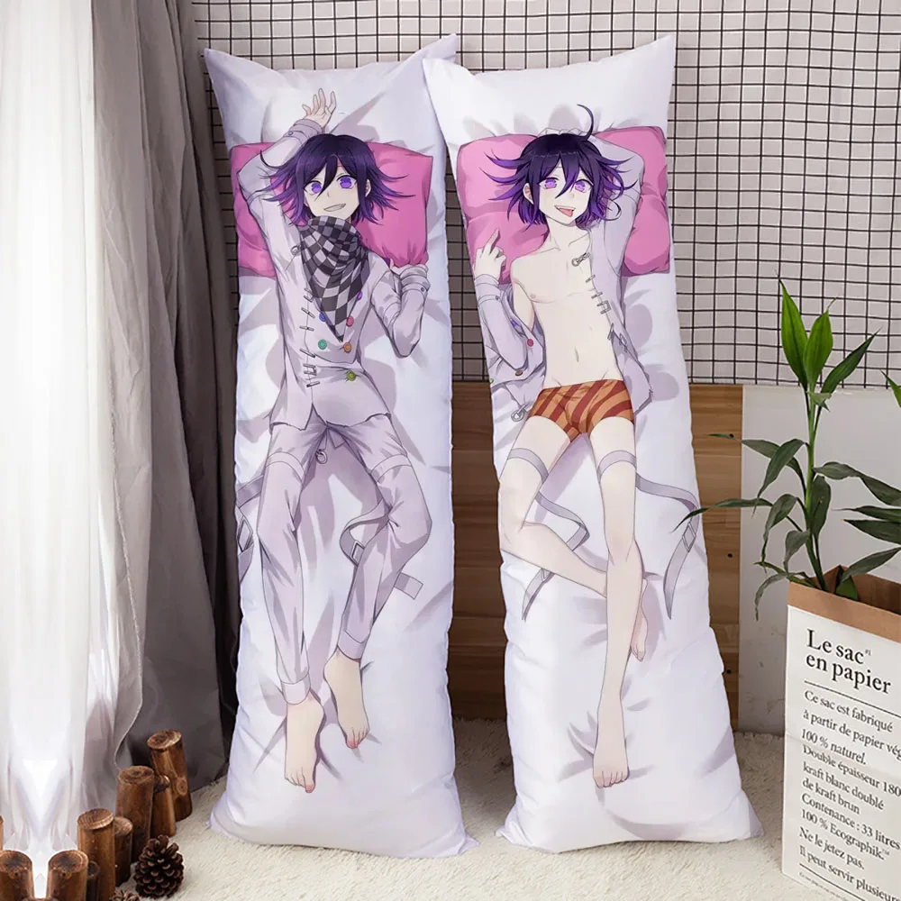 Anime Danganronpa Ouma Kokichi Dakimakura Hugging Body Naegi Makoto Pillow Case Home Bedding Pillow Cover DIY Custom Made