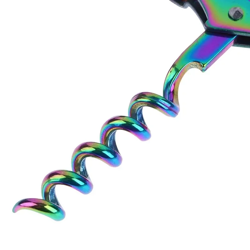 Elegant Stainless Steel Double Hinge Corkscrew and Bottle Opener