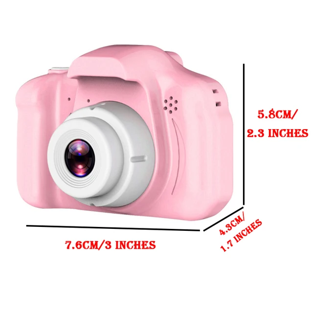 Mini Camera Kids Toys Cartoon 2 Inch HD Screen Digital Cameras Video Recorder Camcorder Language Switching Timed Shooting 6