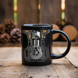 Ceramic Mug with Wide Mouth for Comfortable Drinking - Compact and Portable Design Ideal for Daily Use (Style 1)