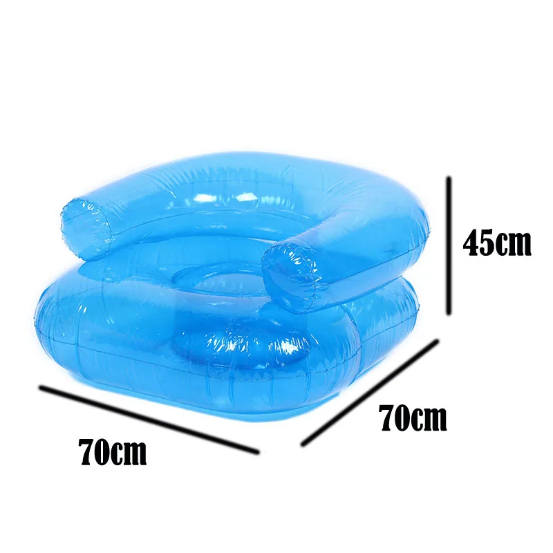 Kids Inflatable Sofa PVC Protable Chair For Children Fashion Sequin Soft Comfortable Baby Stool