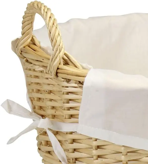 Handwoven Willow Laundry Basket image 4