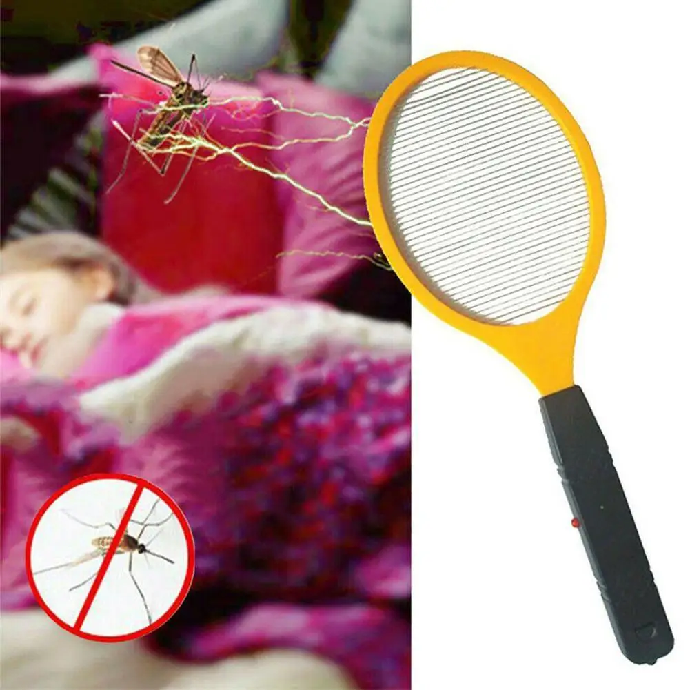 Electric Mosquito Swatter Racket Rechargeable Fly Insect Killer_voghion.com