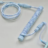 Unknown Error Mechanical Keyboard Cable Three Segment RGB Illuminated USB Custom Game Keyboard Cable Laptop Accessory Data Line