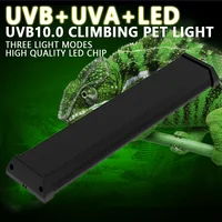 UVA+UVB Reptile Lamp Full Spectrum LED Light Lizard Supplies Turtle Sunbathe Heat Lamp Amphibians Supplement Calcium Light 4-12W 1