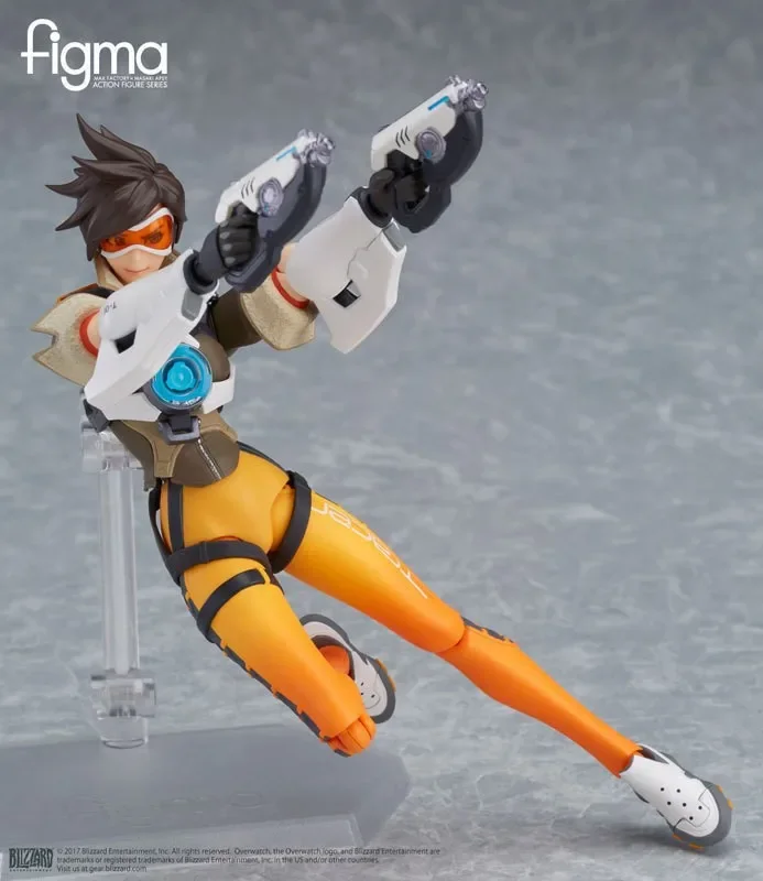 

20cm Hot Cartoon Game Action Figure Toys Reaper Tracer Genji Figma Desktop Decoration Halloween Christmas Gift for Friends