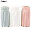 Plastic Dried Flower Vase with Minimalist Geometry Plastic Flower Pot Living Room Small and Fresh Flower Arrangement Decoration 1