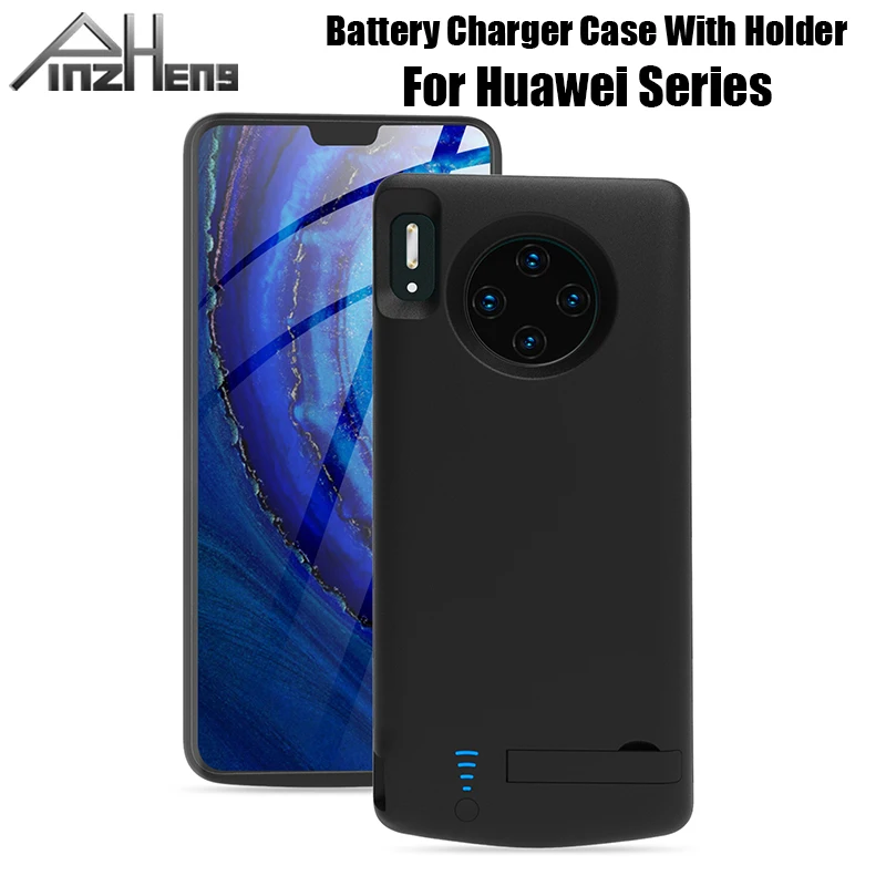 

PINZHENG Battery Charger Case For Huawei Mate 40 30 P40 P30 Pro Charging Cover For Huawei Nova 2S PowerBank Case With Holder