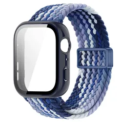 Braided Nylon Strap with Magnetic Buckle and Protective Screen Cover for Huawei Fit 5Pro (UBerry)