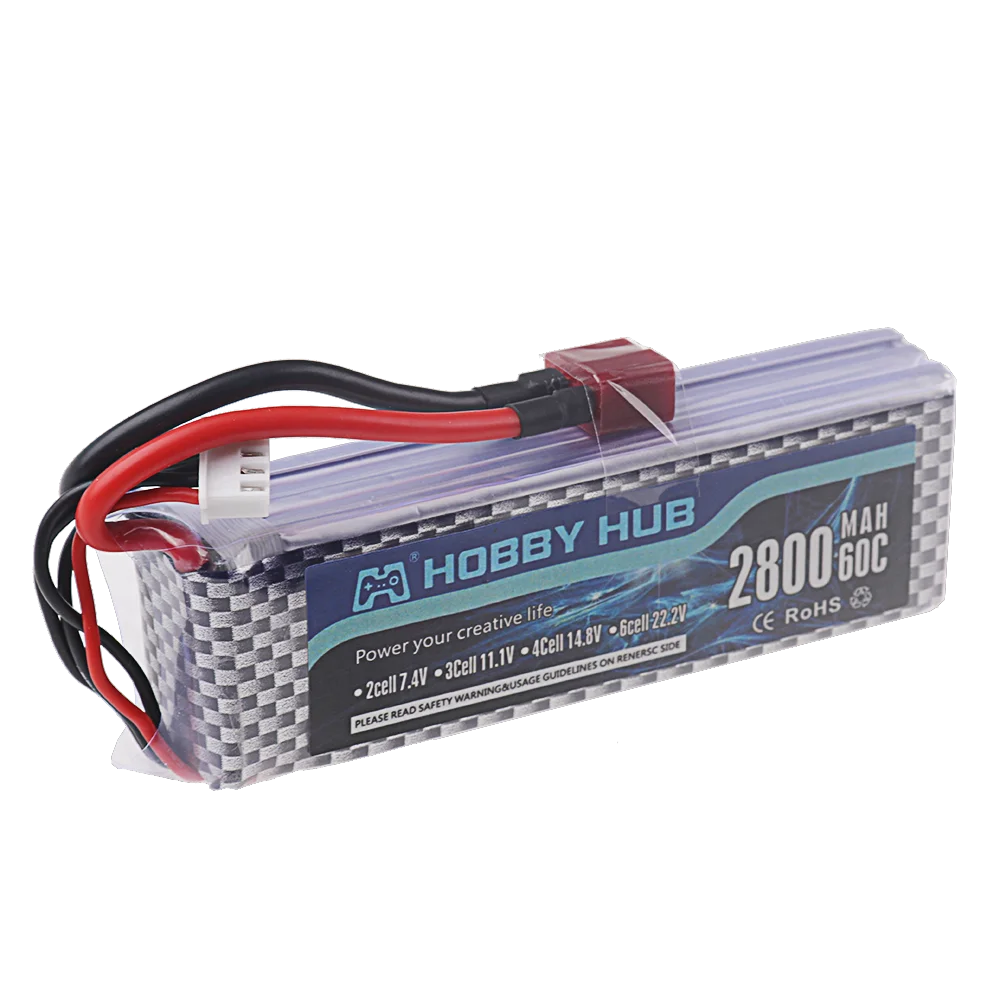 Batterie LiPo 7.4V 2S 1500mAh avec chargeur B3 pour RC