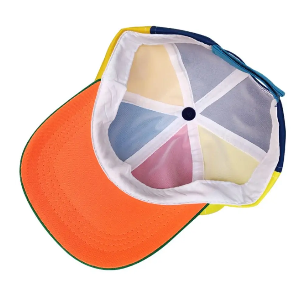 Rainbow Cotton Polyester Baseball Cap for Kids Adventure