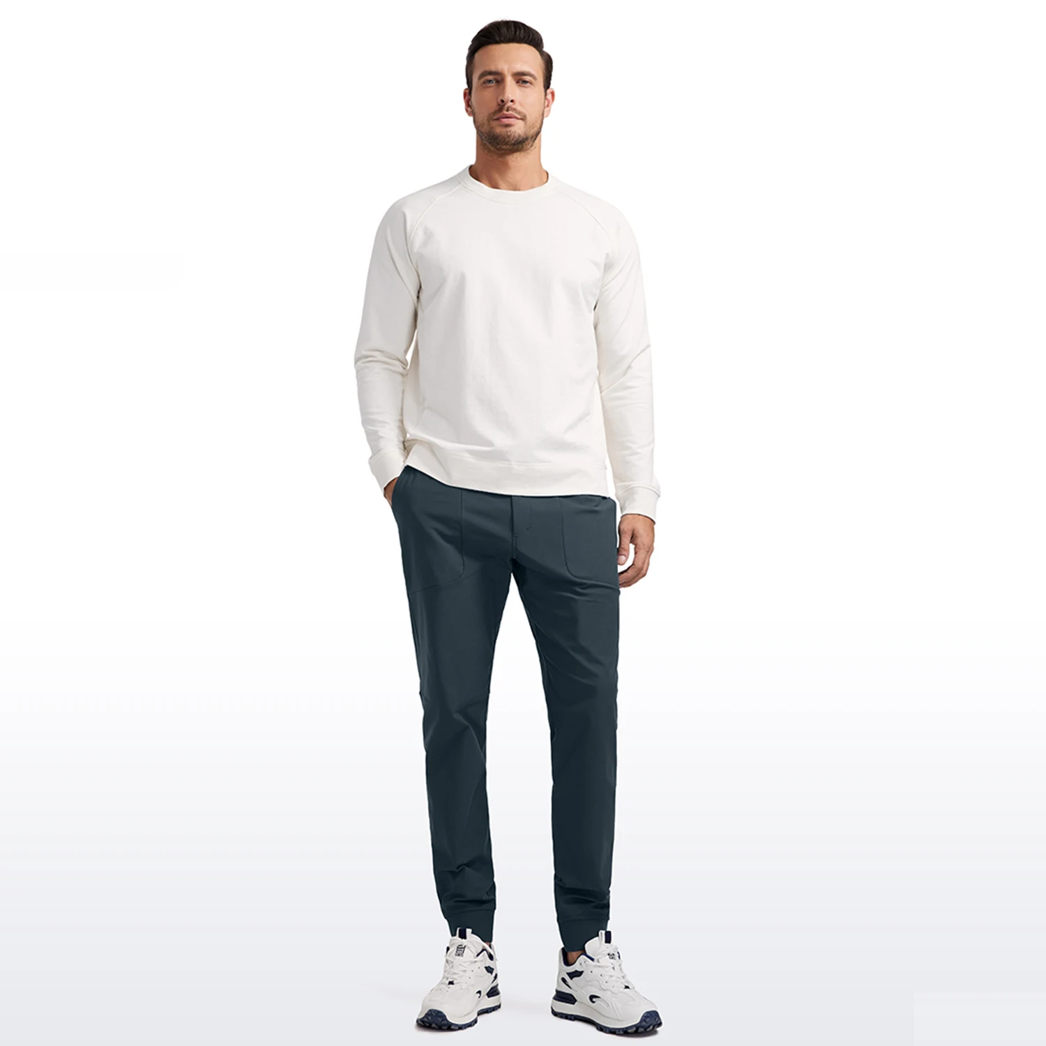 CRZ YOGA Golf Joggers Pants Men 30'' Quick Dry Lightweight Stretch Work Casual Joggers Pockets casual sports pants