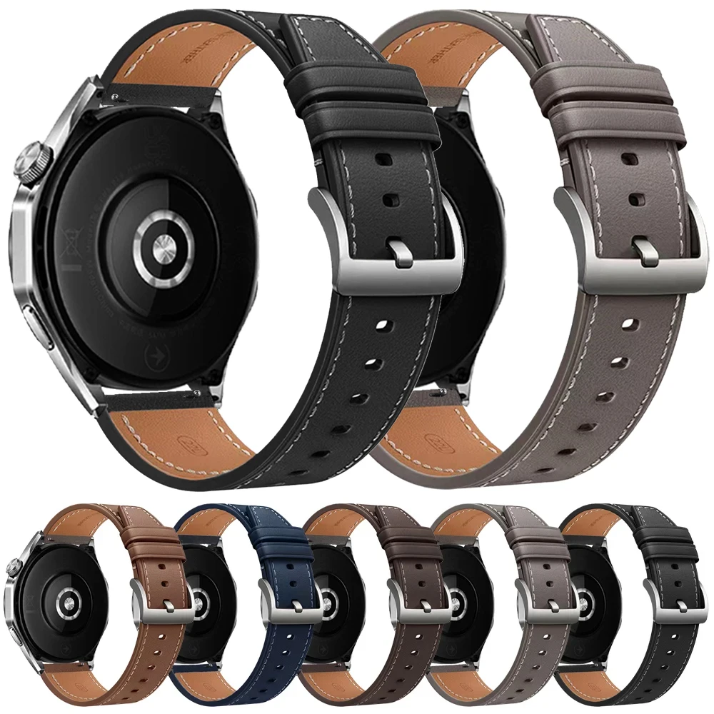 Premium Leather Watch Strap - Soft Replacement Wristband, 20mm/22mm
