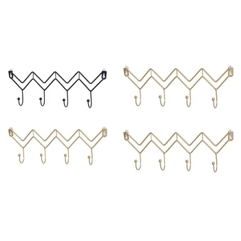 북유럽 인스 홈 데코 다리미 아트 웨이브 벽걸이 후크, 열쇠 벽 수납 행어, 침실 거실 코트 랙