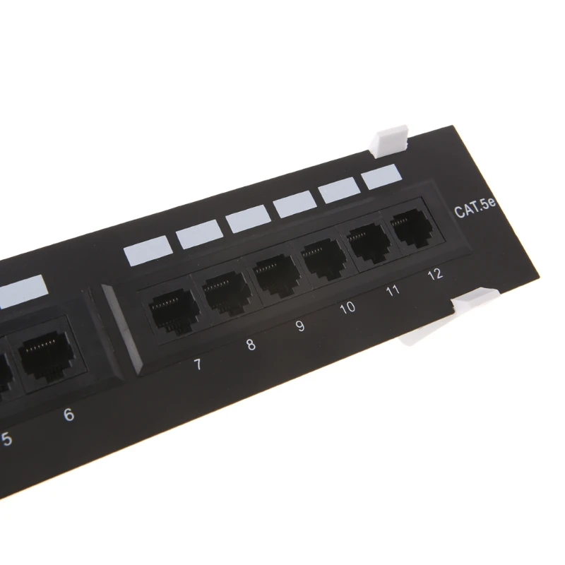 12 포트 네트워킹 브래킷 Dropship용 CAT5E Cat5 벽걸이형 랙 마운트 패치 패널