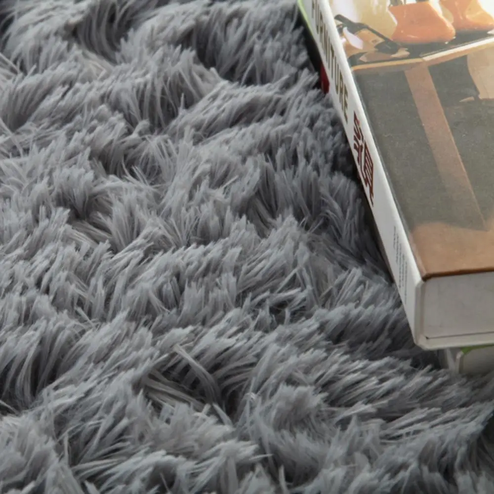 3 Sizes Shaggy Tie-dye Carpet Living Room Bedroom Rug Floor Mat Plush Floor Fluffy Mats Room Faux Fur Silky Area Rugs Home Decor 3