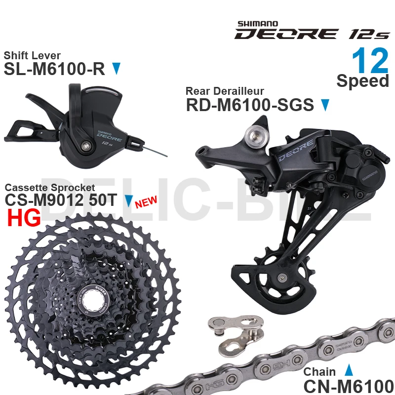 SHIMANO DEORE M6100 12speed Groupset with Right Shifter Rear