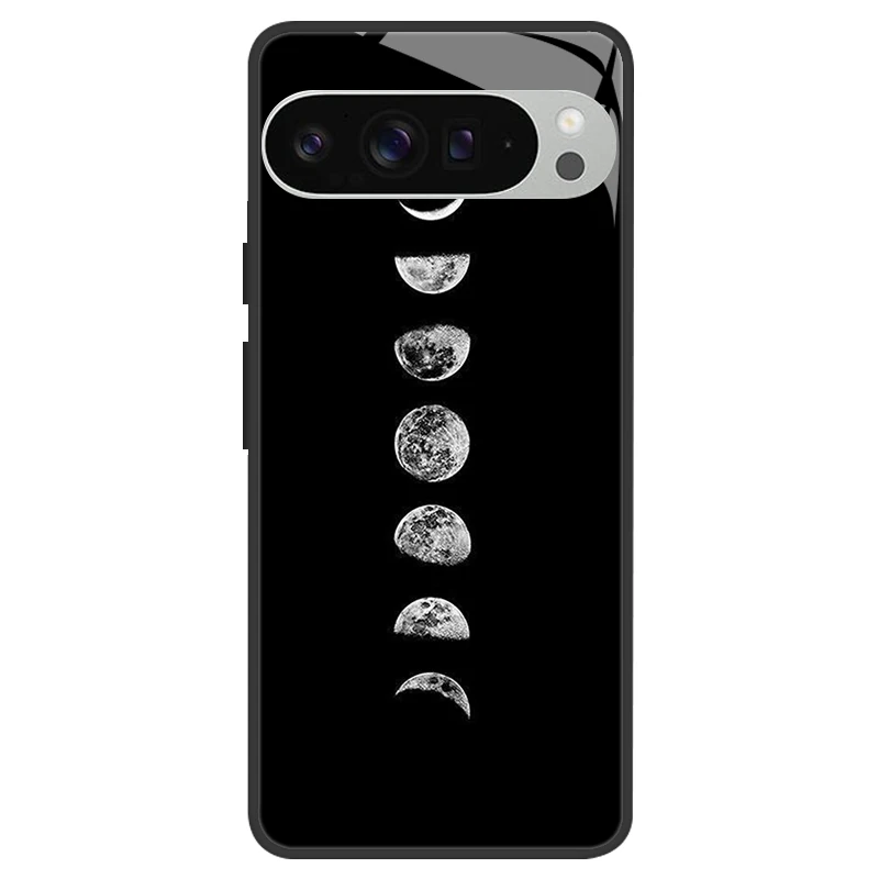 Silicone Bumper Hard Shell Phone Case with Tempered Glass Back Cover