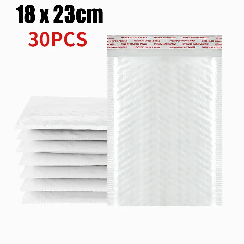 10-50Pcs Bubble Envelopes White Foam Shipping Bags Poly Bubble Mailers Pad Self Seal Packing Bags 11cm 15cm 23cm Wholesale - Image 8