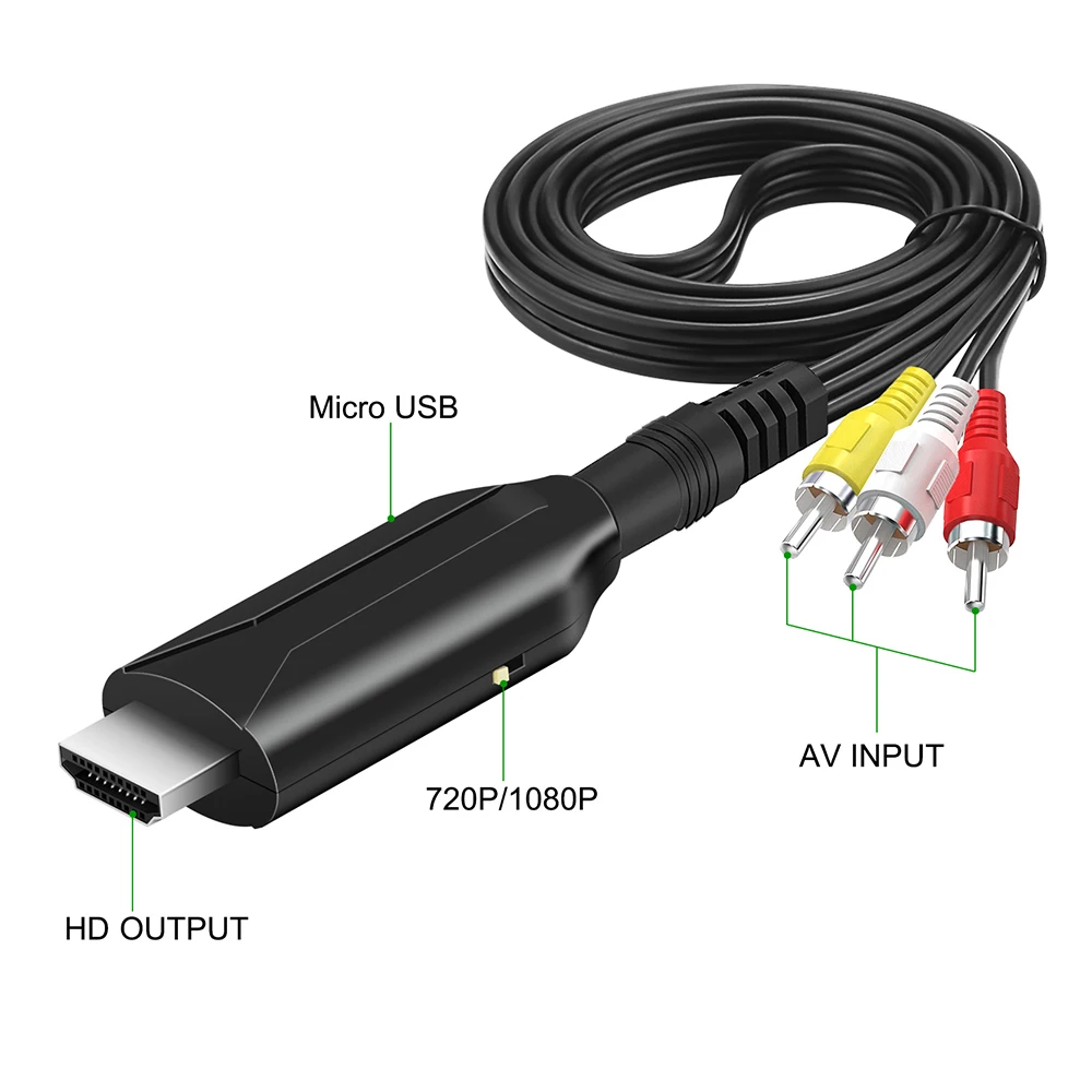 HDMI ȣȯ AV Ϸ ̺ ,   ڽ,  NTSC PAL, HD 1080P  RCA AV, CVSB L/R 