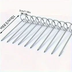 10-Piece Stainless Steel Cooking Skewer Set for Air Fryers and Grills (10pcs)