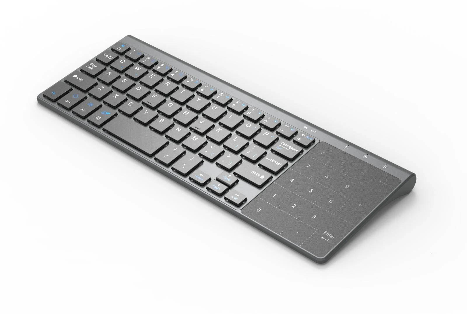 Slim 2.4G Keyboard With Touchpad Mouse Number Numeric USB Wireless Keypoard For Android Windows Desktop Laptop TV Box_voghion.com