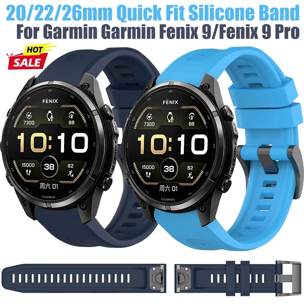 Quick Fit Silicone Band - Comfortable Replacement Bracelet for Smartwatches