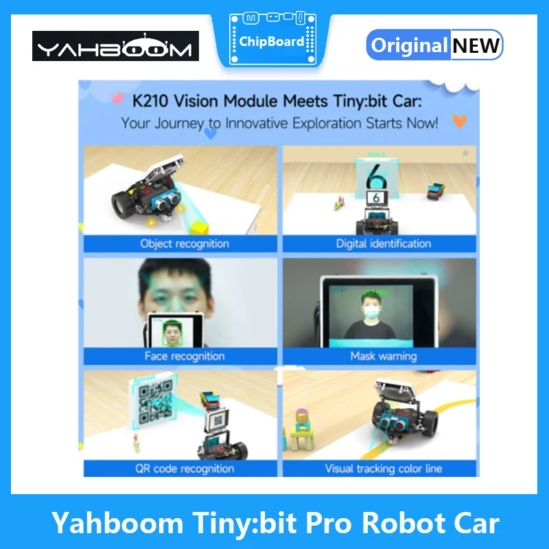 Yahboom Tiny:Bit Pro AI ־ κ ڵ, α׷ K210 , AI ð ν   ŰƮ