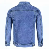 Veste en jean décontractée pour homme – Grande vente de la saison – Style coréen tendance – Printemps, automne, hiver – Coton flanelle épais pour jeunes et étudiants 3