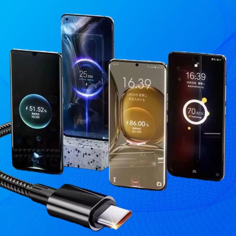 รูปสินค้า สายชาร์จ USB Type-C ชาร์จเร็ว 240W สำหรับมือถือ