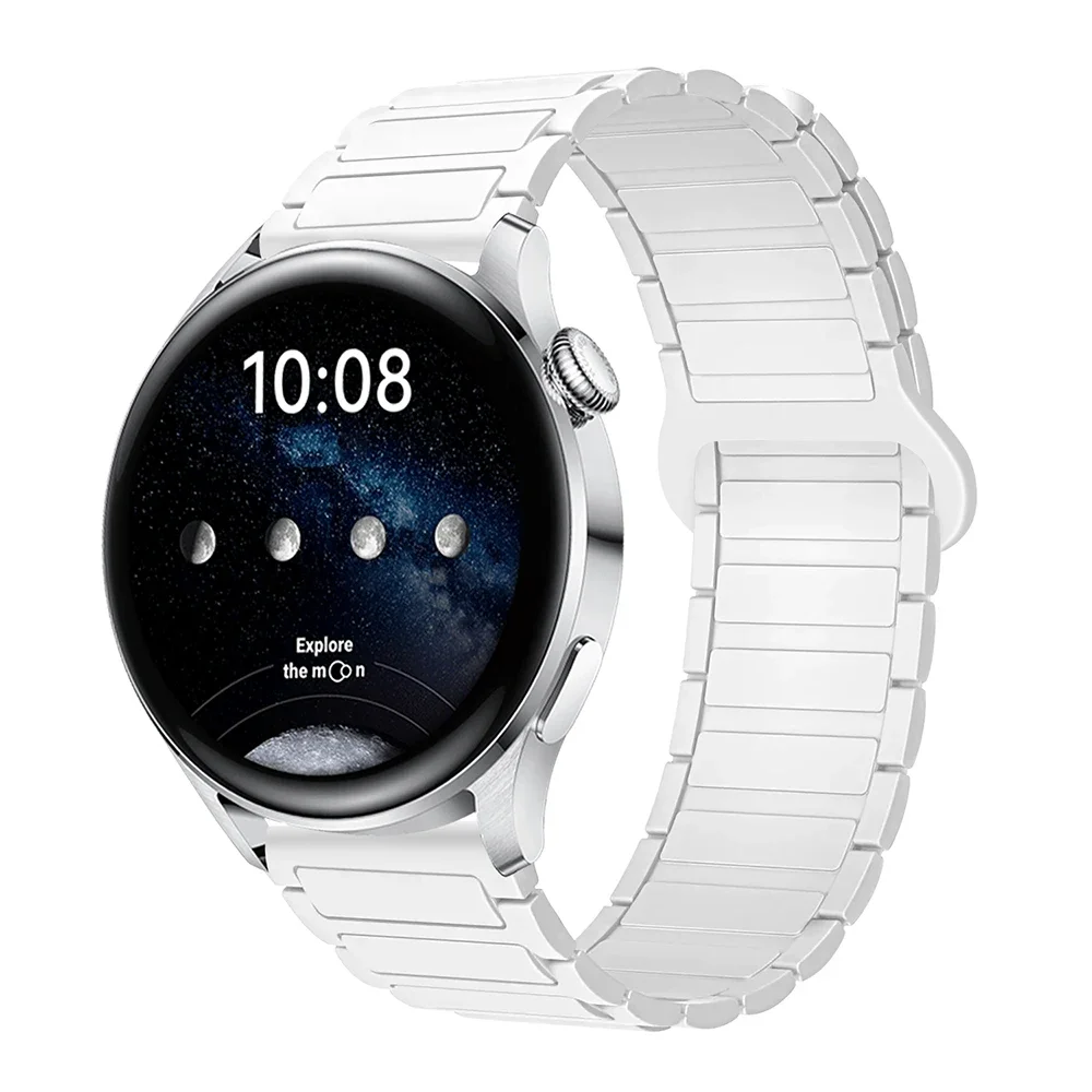 Magnetic Loop Silicone Bracelet Watch Strap - 22mm