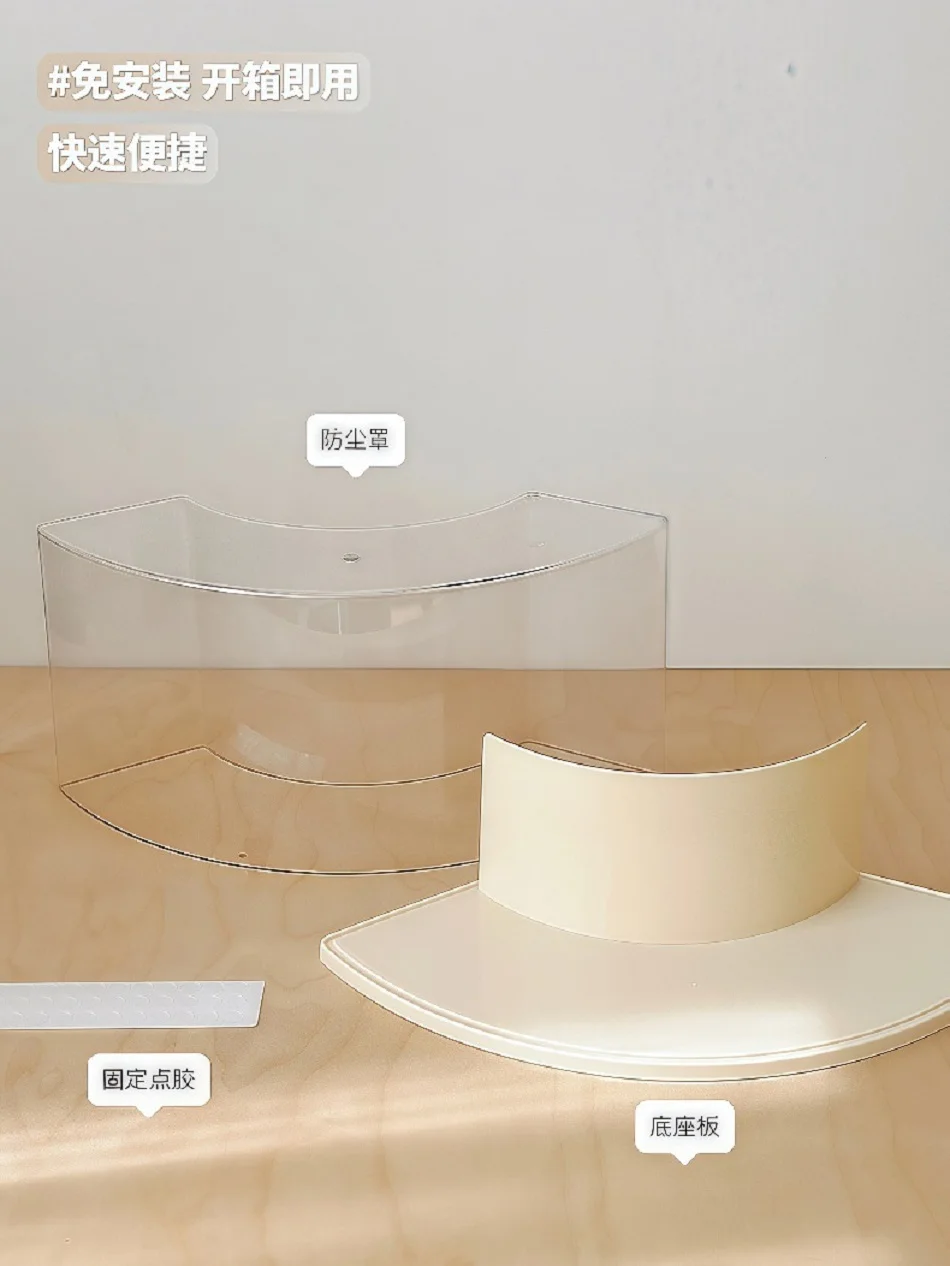 Labubu transparent display box single stackable canvas vinyl storage box figurine blind box storage rack image 24
