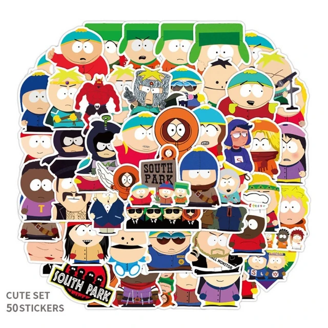 South Park Stickers: Eric, Kenny, Kyle, Stan, Come