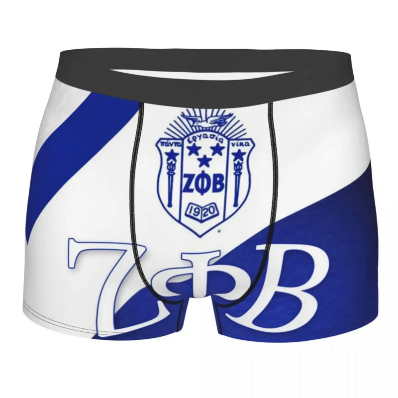 

Zeta Phi Beta Greek Letter 1920 Boxer Shorts For Men 3D Print ZOB Underwear Panties Briefs Stretch Underpants