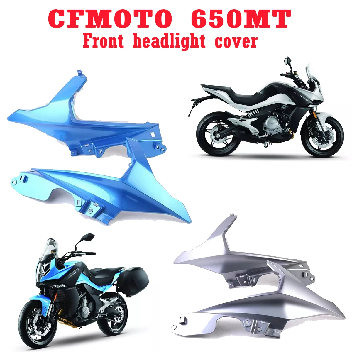 Original factory front headlight cover replacement guard plate left right air guide cover decoration FOR CFMOTO MT650 650MT