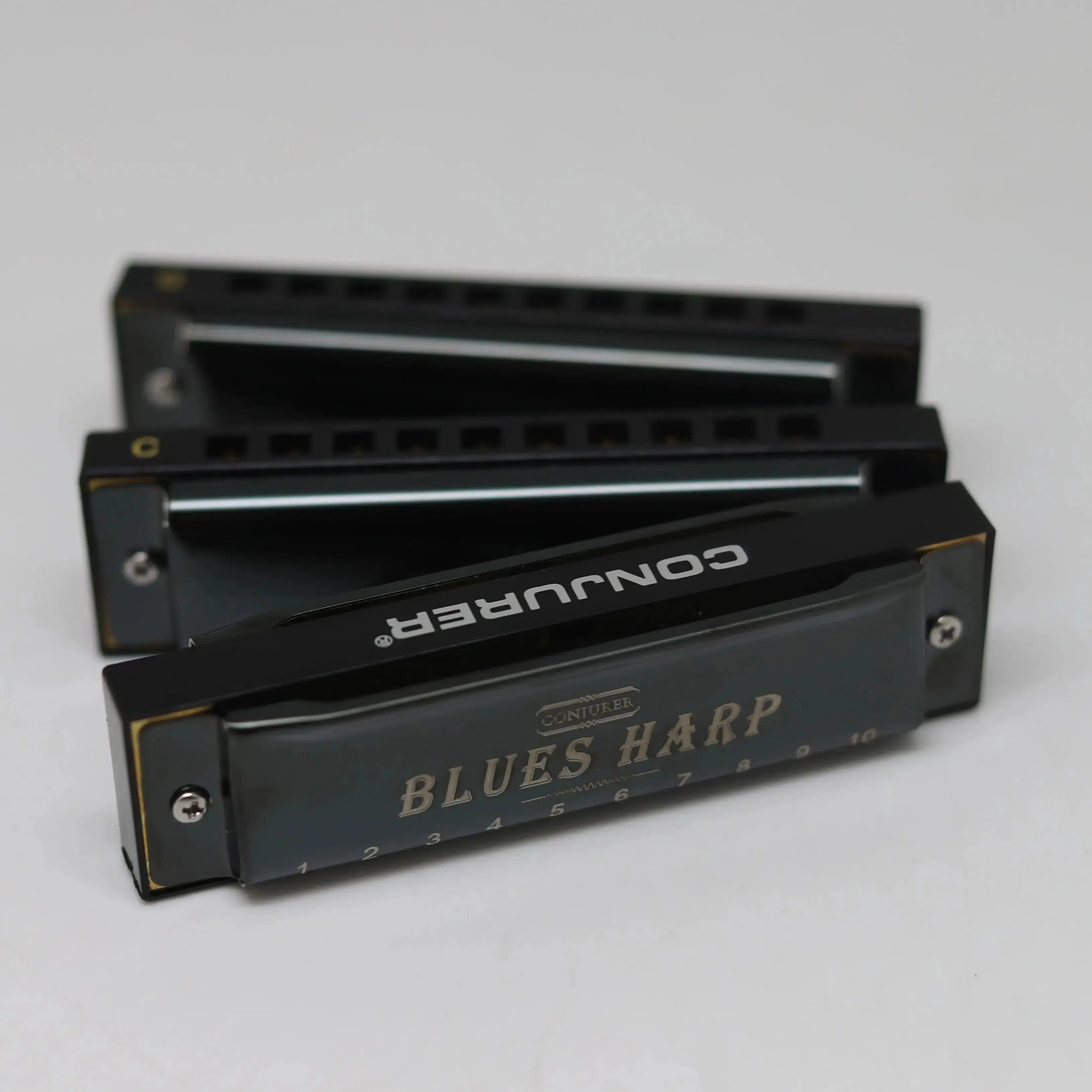 Goochelaar Blues Harmonica Set Met 3 Toetsen (A,C,G) 10 Holes 20 Toon Diatonisch Voor Volwassenen Beginners Professionals