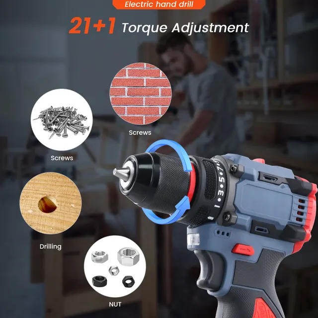 Impact Driver YIKODA Electric Screwdriver Rechargeable