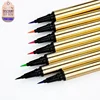 Private Label 7colors Gold-tube Liquid Eyeliner Waterproof Natural Fast Dry Soft Texture  Easy To Wear Eyes Makeup Tools Bulk 6
