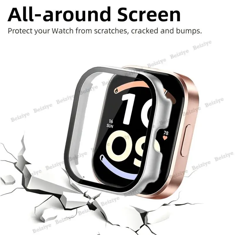Durable Hard PC Case with Tempered Glass - Anti-Scratch Screen Protector Cover