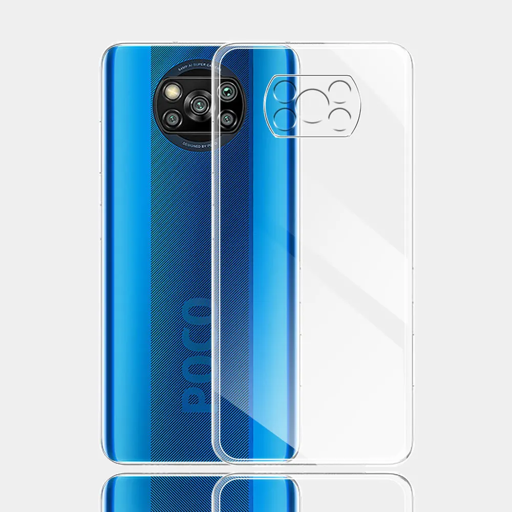 AICEK Cover In Silicone TPU Per Xiaomi Poco X3 NFC, Sottile E Leggera, Antigraffio, Con Griglia Per Dissipazione, 18 Mesi Di Garanzia, Nero