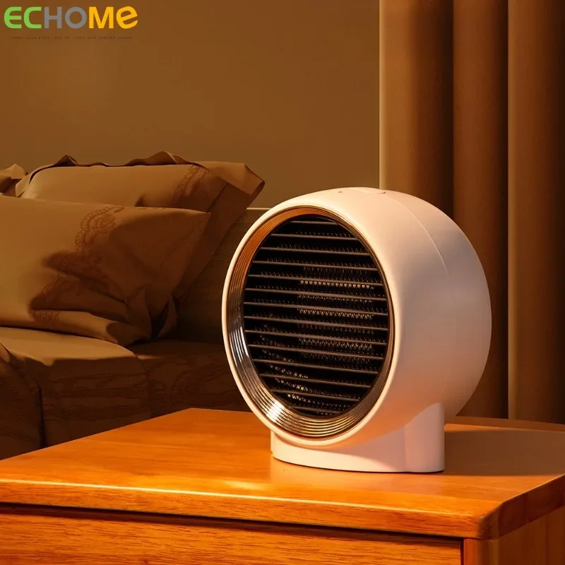 ECHOME Electric Heater Round Warm Air Blower Small Desktop Space Heater Household Quick Heating Foot Warmer Office Winter Warmer