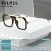 Large Square Anti Blue Light Reading Glasses Men Women Brand Design Finished Prescription Optical Glasses Customized Diopter