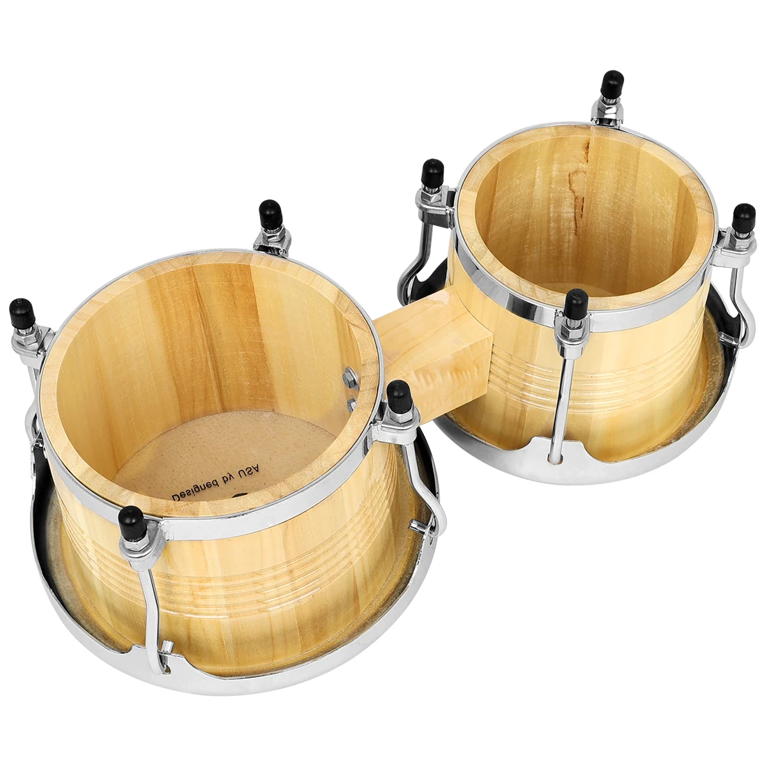 BG-36 Afrikanische Bongo-Trommel, 17,8 x 22,9 cm, Eiche, Buffalo-Haut, Bango-Trommel, klarer Klang, Trommeln, Rhythmus-Spielzeug, Musik-Geschenke, kann Tuning – Detail 8
