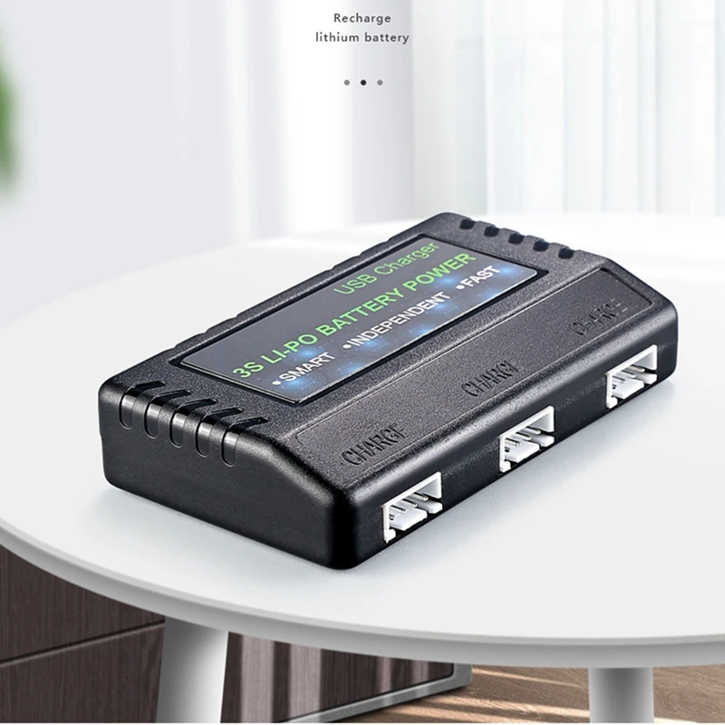 11.1V LI-Po Battery Charger USB Cable Balanced Charger Case for 3S Batteris Lithium Battery Pack LI-Polymer