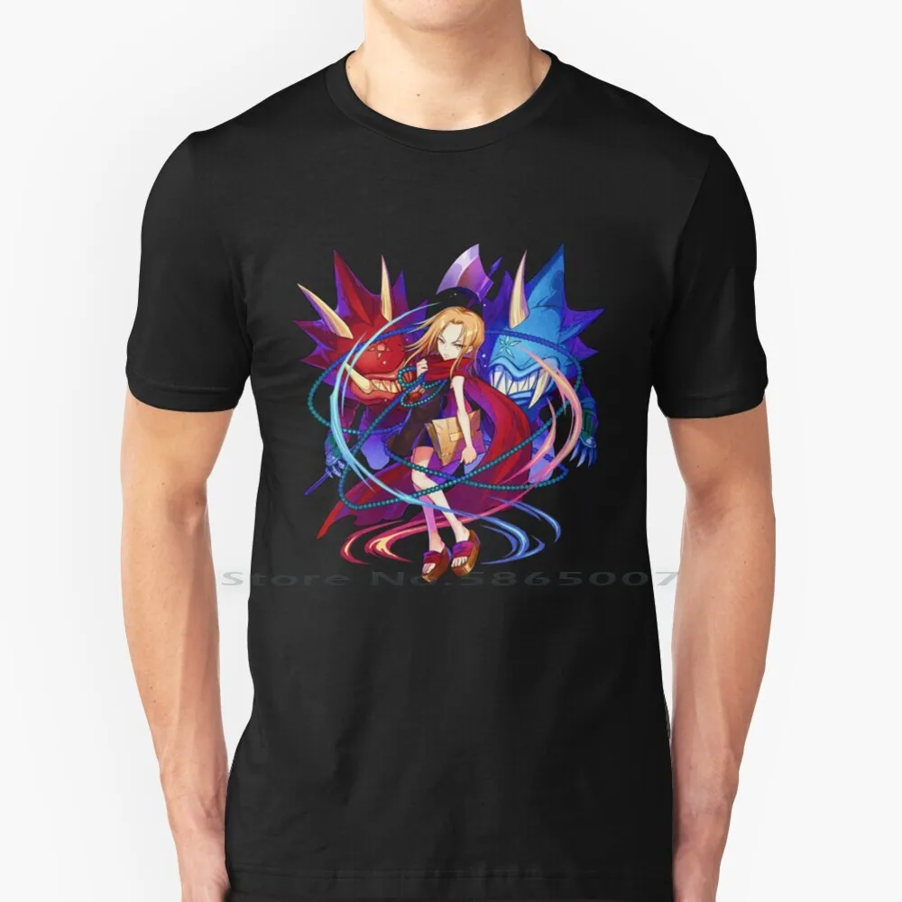 T Shirt Re Sciamano Iv 100% Cotone Amidamaru Re Sciamano Anime Re Sciamano Manga Yoh Asakura Re Sciamano David Re Re Sciamano