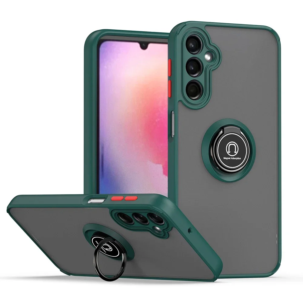 Shockproof Phone Case with Ring Holder - Durable Protective Cover