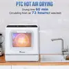 Compact Portable Dishwasher 5L Tank 6 Programs Anti Leakage Dual Dry Function 4