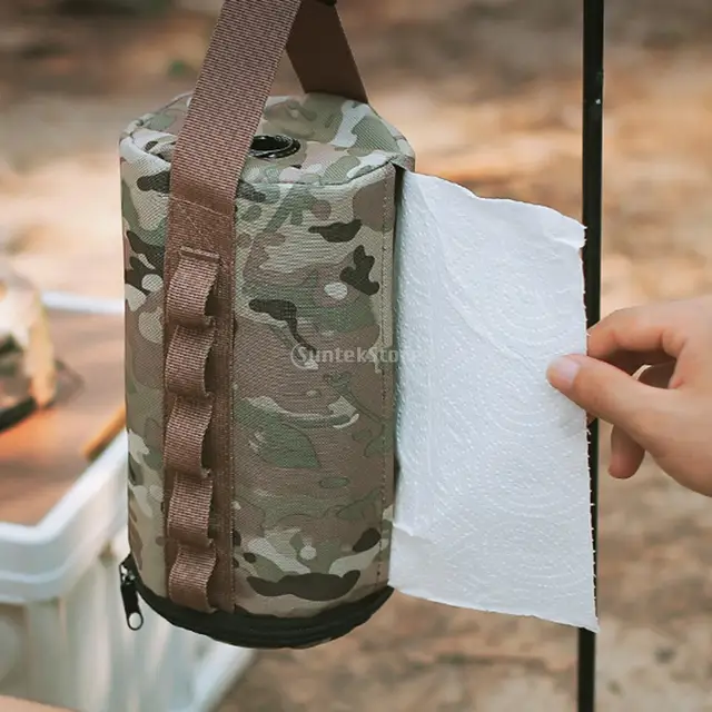 캠핑 및 야외 활동에 필수적인 다기능 캠핑 종이 상자 주방 종이 보관 가방